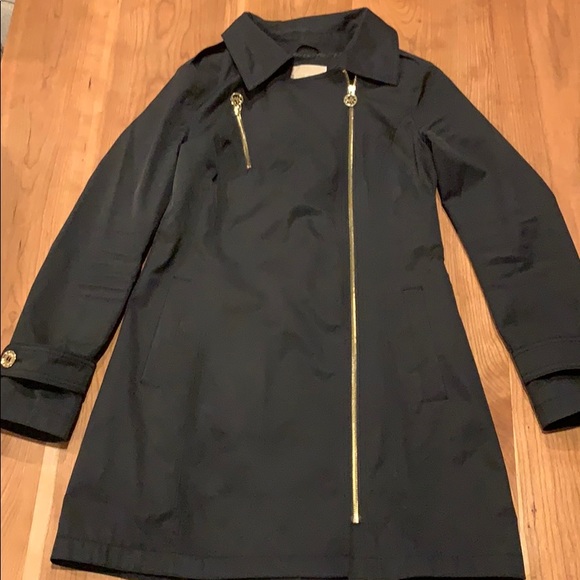 MICHAEL Michael Kors | Jackets & Coats | Michael Kors Black Long Lightweight Jacket Size Xs 